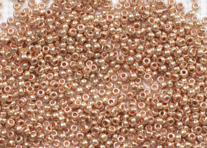 Бисер Чехия круглый 10/0 500г 18589 терра металлик медный