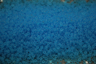 Бисер Чехия круглый 10/0 50г 60010m голубой матовый