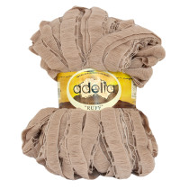 Пряжа ADELIA " RUFF" 100% акрил 2 * 150г 60 м №15 бежевый. Цена за упаковку 2 шт