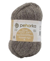 Пряжа Пехорская ПТ " Козий пух" 60% козий пух, 40% шерсть 50 г 400 м №371 натур. серый. Цена за упаковку 10 шт