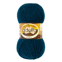 Пряжа ADELIA " LIRA" 100% акрил 10 * 50г 200 м №16 сине- зеленый. Цена за упаковку 10 шт