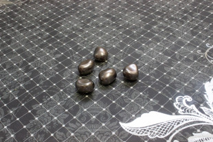 Бусина Чехия PRECIOSA под жемчуг фигурн. 131- 50- 021 16 x 14 мм т. серый (dark grey) - 5 бусин