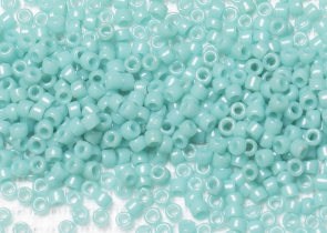 Бисер Япония круглый 15/0 100 г 0055 бирюза, непрозрачный