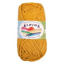 Пряжа ALPINA "GARRY" 100% мерсеризованный хлопок 10 * 50г 50 м №04 янтарь (т.оранжевый). Цена за упаковку 10 шт