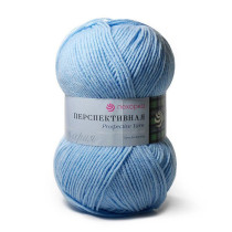 Пряжа Пехорская ПТ " Перспективная" 50% мериносовая шерсть, 50% акрил 100 г 270 м №005 голубой. Цена за упаковку 5 шт