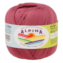Пряжа ALPINA "LILY" 100% мерсеризованный хлопок 10 * 50г 175 м №804 св.сиреневый. Цена за упаковку 10 шт
