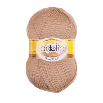 Пряжа ADELIA " RACHEL" 90% шерсть, 10% полиэстер 5 * 100 г 400 м №21 т. бежевый. Цена за упаковку 5 шт