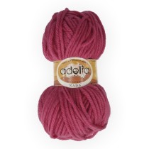 Пряжа ADELIA " RADA" 100% акрил 10 * 100 г 80 м №060 т. розовый. Цена за упаковку 10 шт