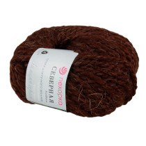 Пряжа Пехорская ПТ " Северная" 40% акрил, 30% ангора, 30% полутонкая шерсть 50 г 50 м №251 коричневый. Цена за упаковку 10 шт