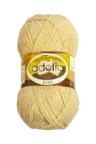 Пряжа ADELIA " KISS" 100% полиэстер 10 * 50г 145 м №15 бежевый. Цена за упаковку 10 шт
