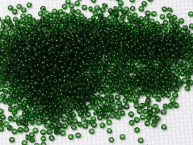 Бисер Чехия круглый 10/0 500г 50060 зелёный