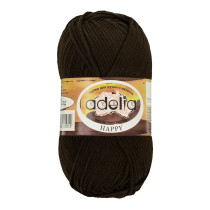Пряжа ADELIA " HAPPY" 100% акрил 10 * 50г 128 м №04 коричневый. Цена за упаковку 10 шт
