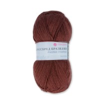 Пряжа Пехорская ПТ " Кроссбред Бразилии" 50% мериносовая шерсть, 50% акрил 100 г 500 м №173 грильяж. Цена за упаковку 5 шт