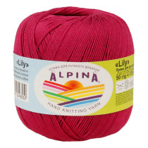 Пряжа ALPINA "LILY" 100% мерсеризованный хлопок 10 * 50г 175 м №057 сиреневый. Цена за упаковку 10 шт