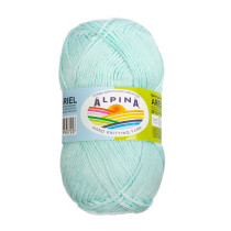 Пряжа ALPINA "ARIEL" 98% акрил, 2% пайетки 10 * 50г 150 м 09 св.мятный. Цена за упаковку 10 шт