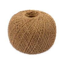 Пряжа ПНК Кирова " Золотые шары" вязальные 86% хлопок, 14% люрекс 2 х 50 г 390 м №3203 коричневый