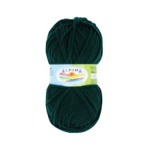 Пряжа ALPINA " MARTA" 100% тактифил 5 * 100 г 120 м №008 т. зеленый. Цена за упаковку 5 шт