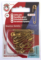 Булавки английские " KOH- I- NOOR" 58 ( 5131 №0) в блистере 18 шт 28 мм под золото