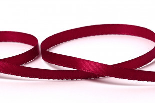 Лента атласная 6 мм ( 1/ 4 ") " Gamma" №033 вишневый