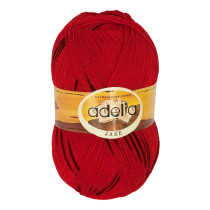 Пряжа ADELIA " JAKE" 75% шерсть, 25% нейлон 5 * 100 г 400 м №12 красный/ черный. Цена за упаковку 5 шт