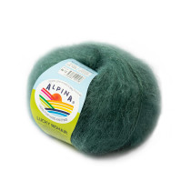 Пряжа ALPINA " LUCKY MOHAIR" 60% кид мохер, 40% акрил 10 * 50г 150 м №12 бирюзово- мятный. Цена за упаковку 10 шт