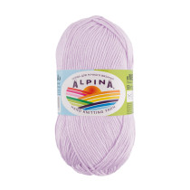 Пряжа ALPINA " MELISSA" 95% вискоза, 5% кашемир 10 * 50г 125 м №10 св. сиреневый. Цена за упаковку 10 шт