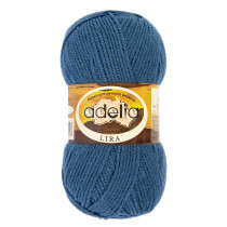 Пряжа ADELIA " LIRA" 100% акрил 10 * 50г 200 м №12 джинс. Цена за упаковку 10 шт