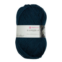 Пряжа Пехорская ПТ " Народная" Шерсть- 30%, Акрил- 70% 100 г 220 м №255 джинсовый. Цена за упаковку 5 шт