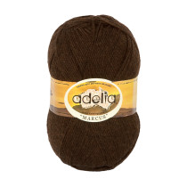 Пряжа ADELIA " MARCUS" 60% полиэстер, 40% шерсть 5 * 100 г 375 м №21 коричневый. Цена за упаковку 5 шт