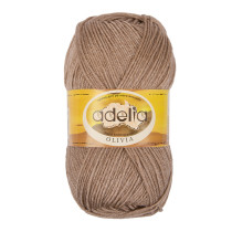 Пряжа ADELIA " OLIVIA" 60% акрил, 40% шерсть 5 * 100 г 250 м №28 молочный. Цена за упаковку 5 шт