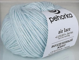 Пряжа Пехорская ПТ " Воздушный кант" 35% мериносовая шерсть, 65% бамбук 50 г 150 м №223 св. бирюза. Цена за упаковку 5 шт