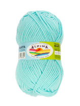 Пряжа ALPINA " MARTA" 100% тактифил 5 * 100 г 120 м №009 св. бирюзовый. Цена за упаковку 5 шт