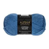 Пряжа ALPINA "COTTON PALLETE" 50% хлопок, 50% акрил 10 * 50г 205 м №19 джинсовый. Цена за упаковку 10 шт