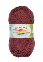 Пряжа ALPINA "ANABEL" 100% мерсеризованный хлопок 10 * 50г 120 м №315 бордовый. Цена за упаковку 10 шт