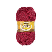 Пряжа ADELIA " SANDRA" 50% шерсть, 50% акрил 10 * 50г 90 м №12 бордовый. Цена за упаковку 10 шт