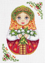 Набор для вышивания "PANNA" NM- 1839 ( НМ- 1839 ) " Русская матрешка. Весна" 