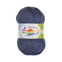 Пряжа ALPINA " NORI" 56% акрил, 44% хлопок 10 * 50г 100 м №12 синий. Цена за упаковку 10 шт