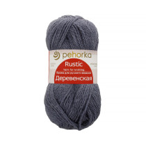 Пряжа Пехорская ПТ " Деревенская" 100% шерсть 100 г 250 м №174 сталь. Цена за упаковку 10 шт