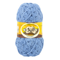 Пряжа ADELIA " NAOMI" 100% акрил 5 * 100 г 24 м №04 голубой. Цена за упаковку 5 шт