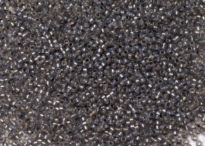 Бисер Япония MIYUKI Seed Beads 15/0 100г 0650 окрашенный рустикальный серый алебастр серебряная линия внутри