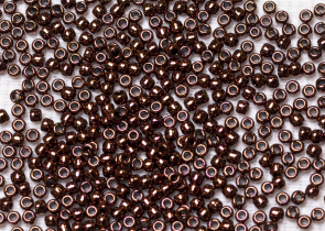 Бисер Япония круглый 15/0 100 г 0222 темная бронза