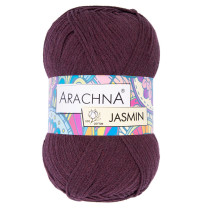 Пряжа ARACHNA "JASMIN" 80% хлопок, 20% полиэстер 5 * 100 г 250 м №144 т. бордовый. Цена за упаковку 5 шт