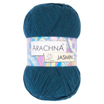 Пряжа ARACHNA "JASMIN" 80% хлопок, 20% полиэстер 5 * 100 г 250 м №131 сине-зеленый. Цена за упаковку 5 шт