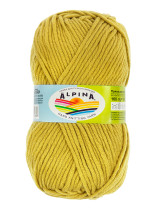 Пряжа ALPINA " MARTA" 100% тактифил 5 * 100 г 120 м №006 горчичный. Цена за упаковку 5 шт