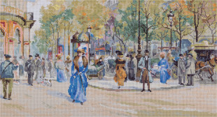 Набор для вышивания "PANNA" "Золотая серия" VH-7008 ( ВХ-7008 ) "Бульвар Капуцинок"