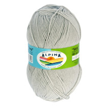 Пряжа ALPINA " VERA" 55% акрил, 45% хлопок 5 * 100 г 280 м №22 серый. Цена за упаковку 5 шт