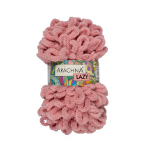 Пряжа ARACHNA "LAZY" 100% микрополиэстер 5 * 100 г 8.5 м №20 розовый. Цена за упаковку 5 шт
