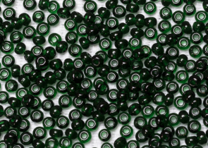 Бисер Чехия круглый 10/0 50г 50150 тёмно-зелёный
