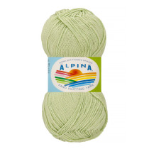 Пряжа ALPINA "HOLLY" 100% мерсеризованный хлопок 10 * 50г 200 м №158 св.зеленый. Цена за упаковку 10 шт