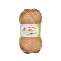 Пряжа ALPINA " ORGANICA" 80% хлопок, 20% лён 10 * 50г 170 м №08 св. коричневый. Цена за упаковку 10 шт